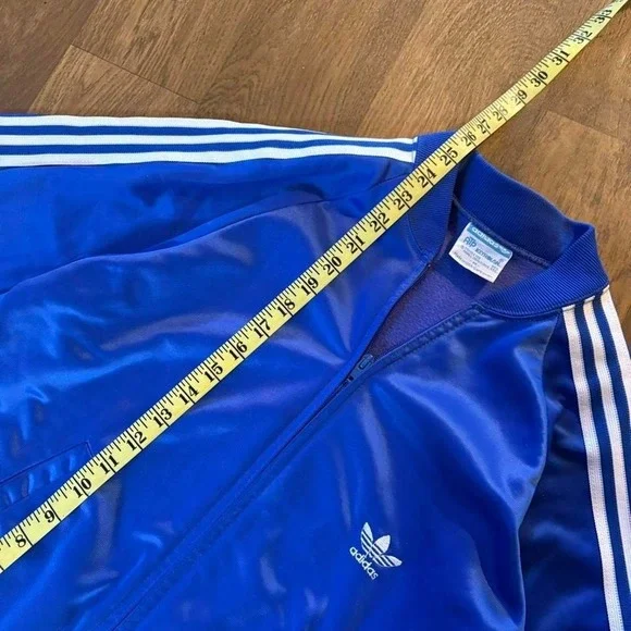 Rare Vintage 1980's Adidas Made in USA ATP Keyrolan Royal Blue 2pc Tracksuit Med - Picture 6 of 8